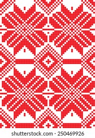 Belorussian ethnic ornament, seamless pattern. Vector illustration. From collection of Balto-Slavic ornaments