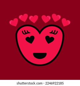 "BELOVED" emoticon vector graphic can be used to design flyers, banners, instagram feeds, etc. Also can be used individually for product logos.