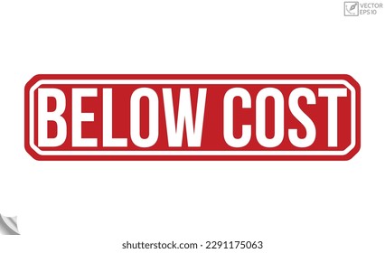 Por debajo del sello de coste, sello de goma roja sobre fondo blanco. Por debajo del signo de marca de coste. Por debajo de la marca de coste.