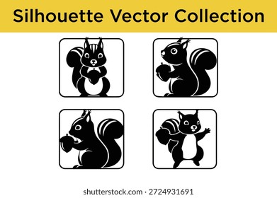 Debajo de cada encabezado hay un conjunto de ilustraciones de siluetas en blanco y negro que representan diferentes temas