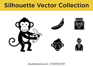Debajo de cada encabezado hay un conjunto de ilustraciones de siluetas en blanco y negro que representan diferentes temas