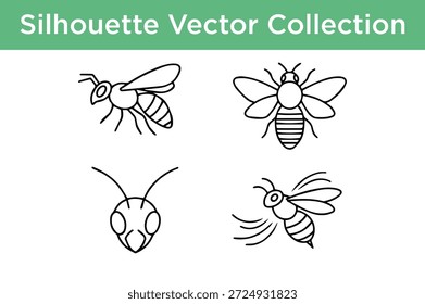 Debajo de cada encabezado hay un conjunto de ilustraciones de siluetas en blanco y negro que representan diferentes temas