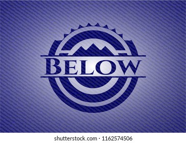 Below with jean texture