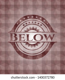 Below red seamless polygonal badge.