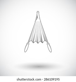 Belows. Single flat icon on white background. Vector illustration.