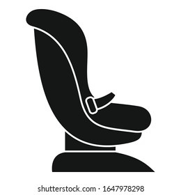 Belt baby car seat icon. Simple illustration of belt baby car seat vector icon for web design isolated on white background
