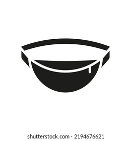 Icono de la bolsa del cinturón. Vector. Diseño plano.