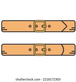 Belt. Beige Belt. Drawing For A Poster, Sites.