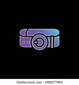 Belt blue gradient vector icon