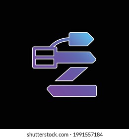 Belt blue gradient vector icon