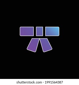 Gürtelblauer Farbverlauf-Vektorsymbol