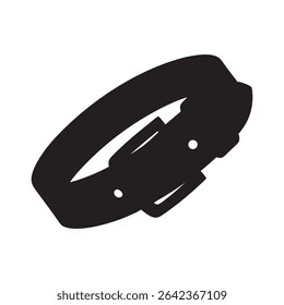 Belt buckle silhouette vector flat illustration design.