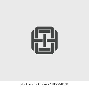 Belt Buckle simple minimal vector illustration logo icon sign template