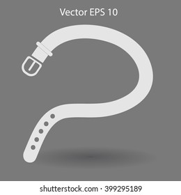 belt buckle vector illustration