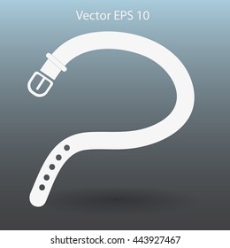 belt buckle vector illustration