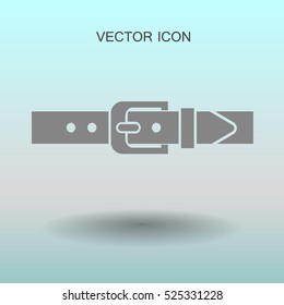 belt buckle vector illustration