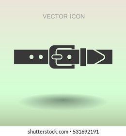 belt buckle vector illustration