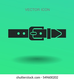 belt buckle vector illustration