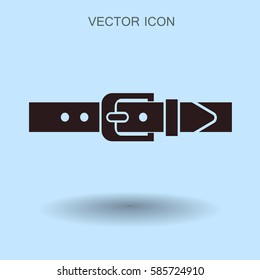 belt buckle vector illustration