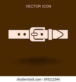 belt buckle vector illustration