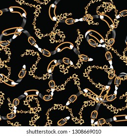 belt chains golden