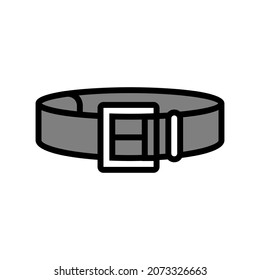 belt clothes accessory color icon vector. belt clothes accessory sign. isolated symbol illustration