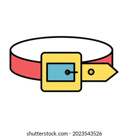 Belt Fill inside vector icon which can easily modify or edit 