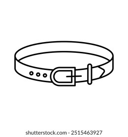 Belt flat vector icon design. Belt symbol design and glyph art with editable stroke