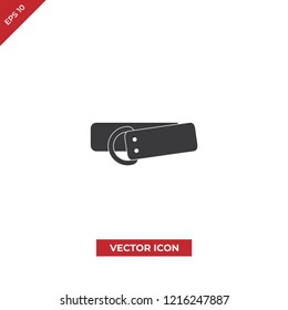 Belt gear vector icon