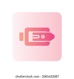 belt glyph iconnisolated on white background
