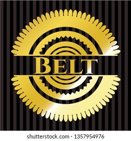 Belt golden badge