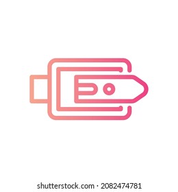 icono de gradiente de cinturón Fondo blanco