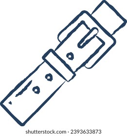 Belt hand drawn vector illustration