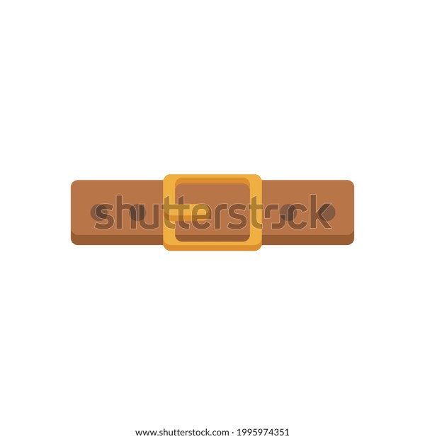 belt icon, flat icon\
vector illustration isolated on white background. for the theme of\
clothing and others