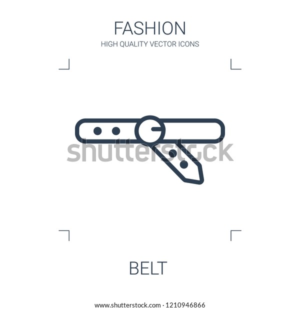 belt icon. high quality line belt icon on white\
background. from fashion collection flat trendy vector belt symbol.\
use for web and mobile