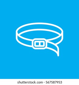 belt icon illustration isolated vector sign symbol