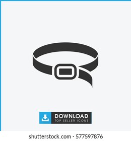 belt icon illustration isolated vector sign symbol