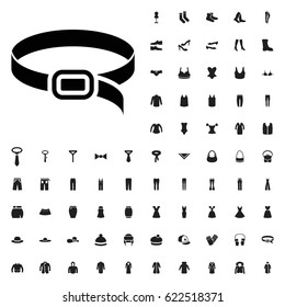 Belt icon illustration isolated vector sign symbol. clothes icons vector set. on white background