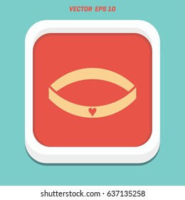 belt icon illustration isolated vector sign symbol