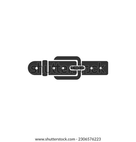 Belt icon illustration isolated vector sign symbol in flat 