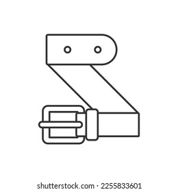 Belt icon isolated on white background. Accessory symbol modern, simple, vector, icon for website design, mobile app, ui. Vector Illustration