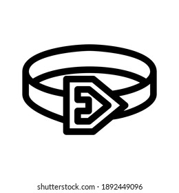 icono de cinturón o logotipo símbolo de señas aislado ilustración vectorial de alta calidad estilo negro iconos vectores
