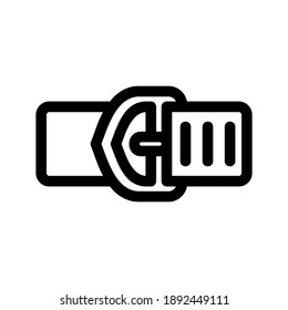 icono de cinturón o logotipo símbolo de señas aislado ilustración vectorial de alta calidad estilo negro iconos vectores
