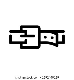 icono de cinturón o logotipo símbolo de señas aislado ilustración vectorial de alta calidad estilo negro iconos vectores
