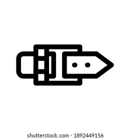 belt icon or logo isolated sign symbol vector illustration - high quality black style vector icons
