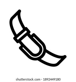 belt icon or logo isolated sign symbol vector illustration - high quality black style vector icons

