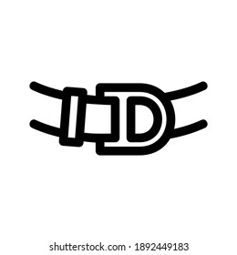 belt icon or logo isolated sign symbol vector illustration - high quality black style vector icons
