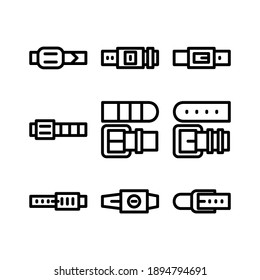 belt icon or logo isolated sign symbol vector illustration - Collection of high quality black style vector icons
