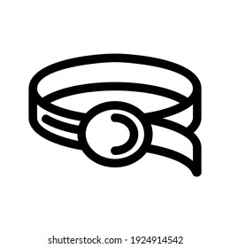 belt icon or logo isolated sign symbol vector illustration - high quality black style vector icons
