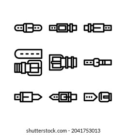 belt icon or logo isolated sign symbol vector illustration - Collection of high quality black style vector icons
